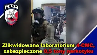 Zlikwidowane laboratorium klefedronu, przejęte 500 kg narkotyku i zatrzymany &bdquo;chemik&rdquo;