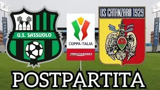 POSTPARTITA DI SASSULO-CATANZARO 1-0 + CONSIDERAZIONI SUL CALCIOMERCATO