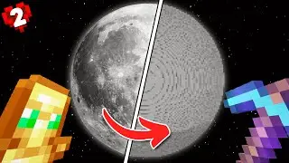 Building The Moon in Minecraft Hardcore!