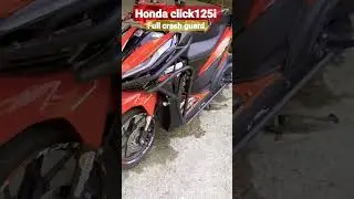 Honda Click125i full crash guard/JJ Bai Tv #shortsfeed #shortvideo #crashguard #hondaclick125i