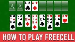 How to play freecell solitaire | Learn freecell solitaire youtube | freecell game kaise khele