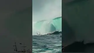 Fishing Boat Faces Giant Wave! A Test of Skill and Courage! #scaryocean #dangerouswaves #ocean