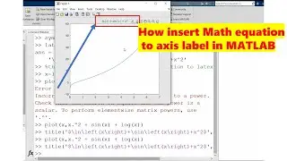 MATLAB: Insert Math Equations into Titles, Xlabels, and Ylabels