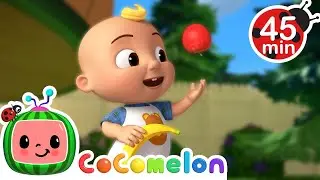 🍎🍌Funny Family Food Time!🍕🍔 | CoComelon | Moonbug Kids - Toys & Songs For Kids