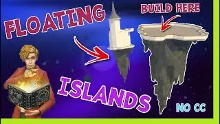 Sims 4 Tutorial - ✨CREATE FLOATING Islands To Build On |NO CC| Sims 4 Realm Of Magic