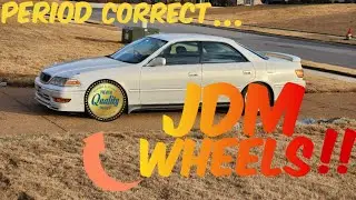 THE MARK II GET'S SOME JDM WHEELS | PART 1 #stance #2jzswap #jdm #1jz #1jzvvti #wedssport #toyota