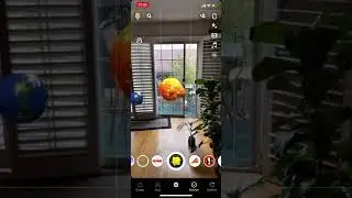 AR solar system using Lens Studio