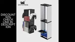 DATA FROG Host Disc Double-layer Storage Box Holder For PS5/PS4/Nintend Switch Disc Shelf for Xbox S
