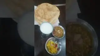 Halwa Puri and Lassi pak street food #short