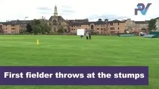 Four Point Cricket Fielding and Throwing Drill