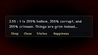 This is the most corrupt world possible in Terraria.