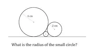 Can You Solve This Geometry Problem? Circle Between Two Circles. Find the