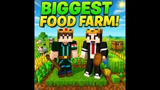 Make Biggest Food farm In One Block With Friend ||  #minecraft#shortlive#shorts
