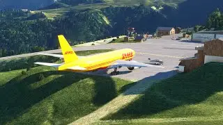 World&rsquo;s Most Dangerous Airport! Boeing 777 Takes Off from Courchevel