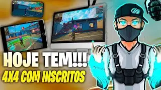 ⚜️LIVE FF⚜️FREE FIRE AO VIVO⚜️ 4X4 + 6X6 COM INSCRITOS ⚜️SALA PERSONALIZADA⚜️TELA PARADA⚜️ #2k