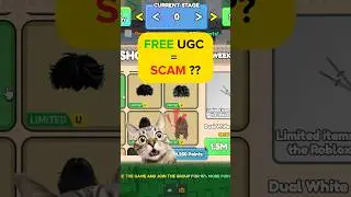 Free UGC items games are actually a scam?? 🤫 | Free UGC Obby | #shorts