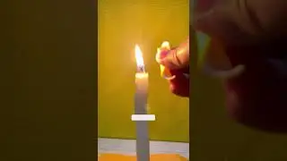 CANDLE  AND LEMON PEEL 🍋| Science Experiments  #shorts  #experiment #shortsexperiment