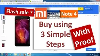 3 простых шага, чтобы забронировать Redmi Note 4 на распродаже Flipkart | Мой опыт