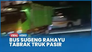 Kecelakaan Bus Sugeng Rahayu Tabrak Truk Pasir di Klaten