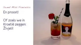 Croatian Sparkling Wine Cocktail: Sweet Miss Francesca