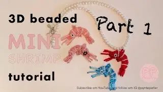 3D beaded mini shrimp tutorial - part 1