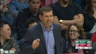 Brad Stevens Technical Foul vs Los Angeles Clippers (01/24/2018)