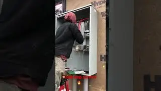 Installing a 600 amp service in a residential home.