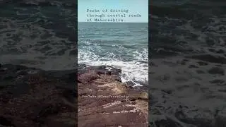 Relaxing waves crashing down on the beach. #coastal #maharashtra #shorts