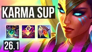 KARMA & Kai'Sa vs NAMI & Lucian (SUP) | Perfect KDA: 7/0/21, 25K damage | EUW Master | 26.1
