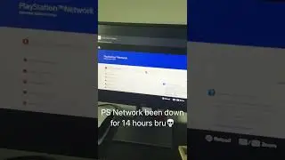 PS Network been down for 14 hours bruh💀