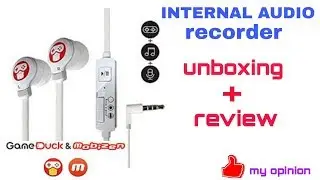 MOBIZEN(gameduck) earbuds unboxing video // internal audio recorder earbuds