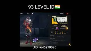 Free Fire 93 Level id Indian player 🇮🇳 Free Fire Highest Level id 🤯 #short #freefirehighestlevelid