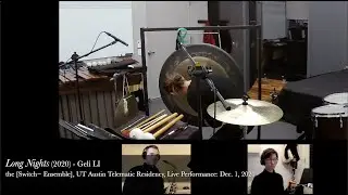 Long Nights - for percussion, alto saxophone, clarinet and cello (2020)