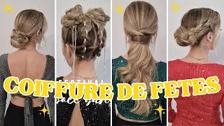 ✨4 IDEES COIFFURE CHIGNON & PONYTAIL FACILE & RAPIDE ✨ astuce chignons de soir&eacute;e 2025 !