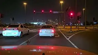 The real Vroom - Beautiful Time-lapse -  Night drive - Qatar (Doha)