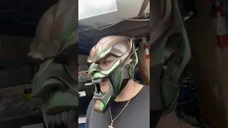 100% #3DPrinted #GreenGoblin #Helmet #Homemade #3Dprinted #DIY #Hobby #Spiderman #marvel #cosplay