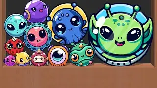 ALIEN FUSION - Planet Merge (Watermelon Games) Merge Balls 2048, I Want Sun, Drop And Merge