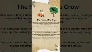 The Fox and the Crow || Beware of Flatter || Moral Story || @tales-44