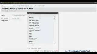 Material Master Schedule Change in SAP | SAP MM12 TCODE | SAP MM13 TCODE | MMCHACTV Program