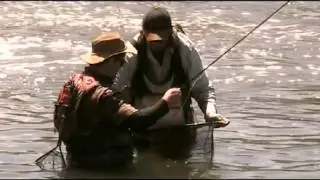 FLYFISHING LESSON AT THE VAAL