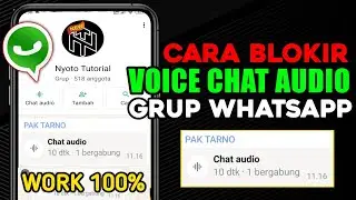Cara Menghilangkan CHAT AUDIO Di Grup Whatsapp Tanpa Keluar Grup