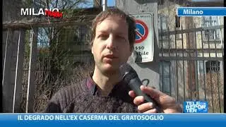 Il degrado nell'ex caserma del Gratosoglio