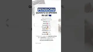 Dovremmo spendere ancora di pi&ugrave; per le pensioni? 💸 #pensioni #previdenza #inps