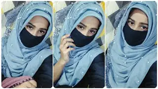 One side lace || 3 layer hijab ||  Cotton hijab 2021