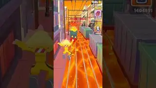 No floor challenge 😱 floor is Lava 🌋 #subwaysurfers #gaming #shorts