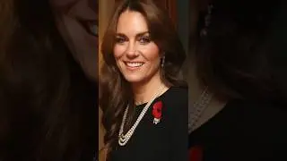 Royal Elegance: ❤️ Catherine Wears the Queen's Distinctive Pearl Necklace #britishroyalfamily