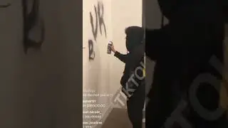 Diego Martir Spray Painting Brandon&rsquo;s house on IG LIVE