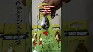 CAST CHAMP SPOONS || 35 grams || @Warangalfishingtackles #fishing #shorts #viral #spoon #fish