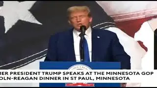 President Donald Trump Falling Down