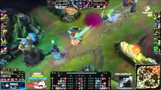LCK Spring 2015 Playoffs Finals SKT1 v s GE Tigers, outplay Cassiopeia